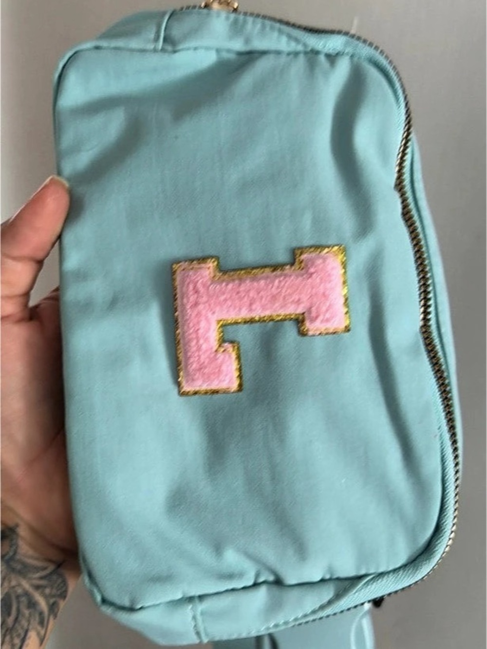 Blue & Pink Cosmetic Bag